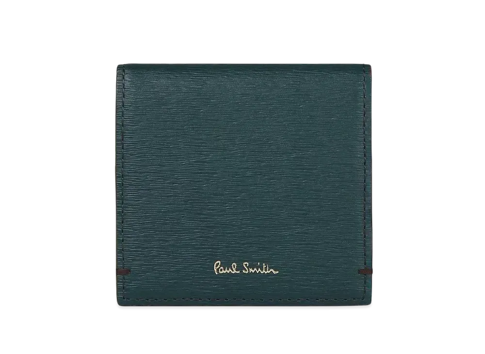 Paul Smith Colored Edge AW24 Coin Case "Green"