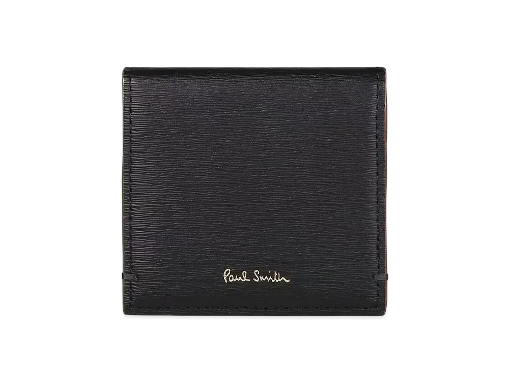 Paul Smith Colored Edge AW24 Coin Case "Black"