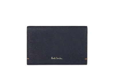 Paul Smith Colored Edge AW24 Business Card Holder "Navy"