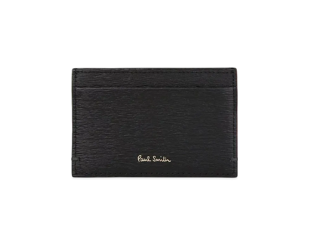 Paul Smith Colored Edge AW24 Pass Case "Black"