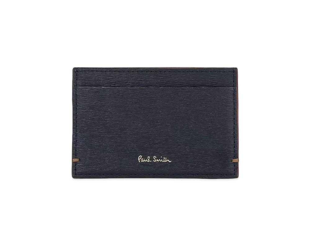 Paul Smith Colored Edge AW24 Pass Case "Navy"