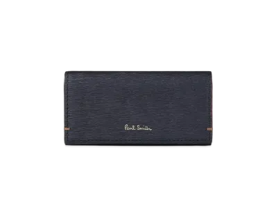 Paul Smith Colored Edge AW24 Key Case "Navy"