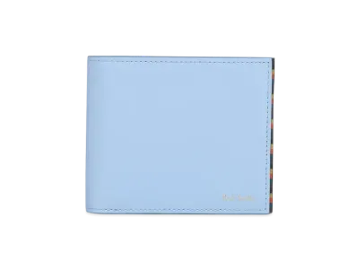 Paul Smith Bright Stripe Trim Bifold Wallet "SaxBlue"