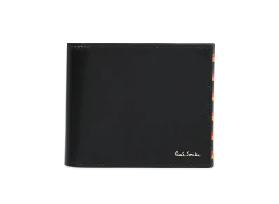 Paul Smith Bright Stripe Trim Bifold Wallet "Black"