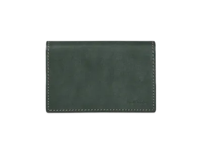 Paul Smith Waxed Leather Business Card Holder "Green"