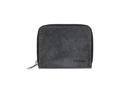 Paul Smith Waxed Leather Coin Purse "Black"