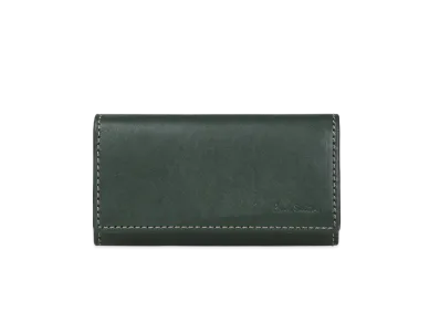 Paul Smith Waxed Leather Key Case "Green"