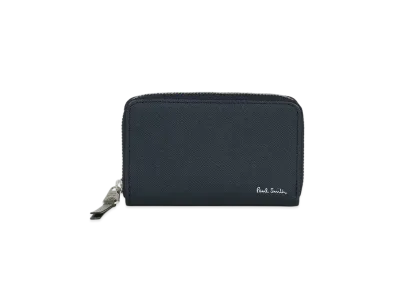 Paul Smith Bright Stripe Puller Card / Coin Case "Navy"