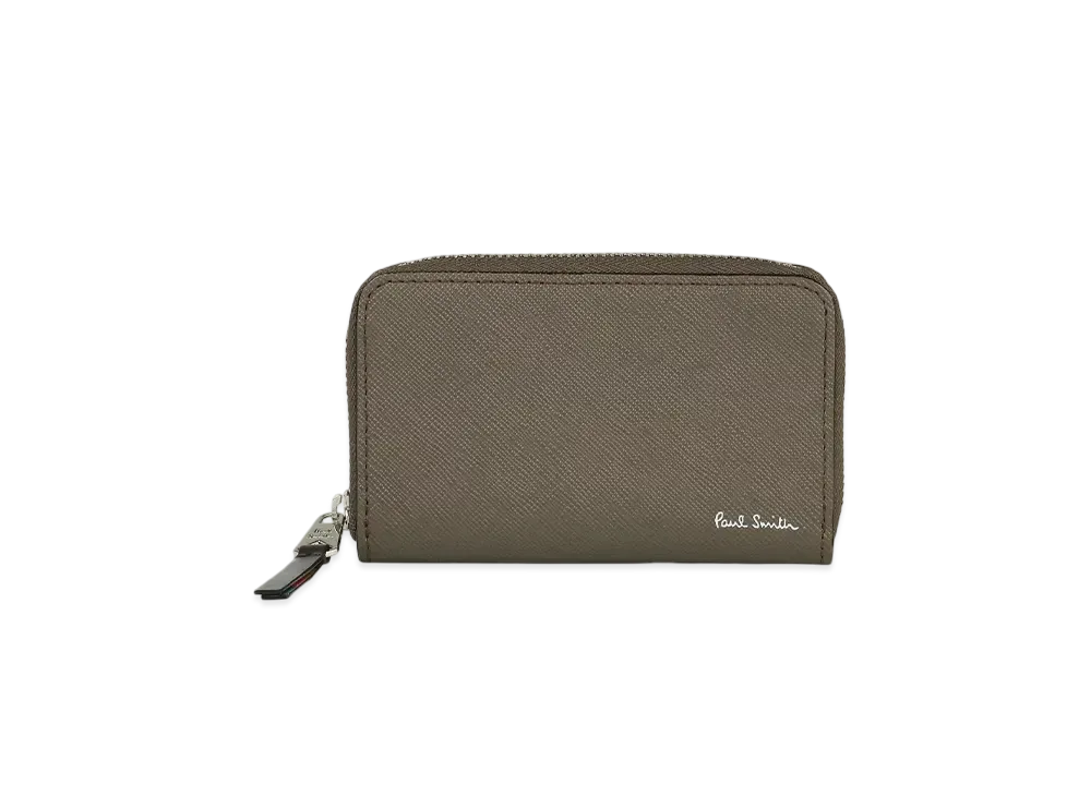 Paul Smith Bright Stripe Puller Card / Coin Case "LightBrown"