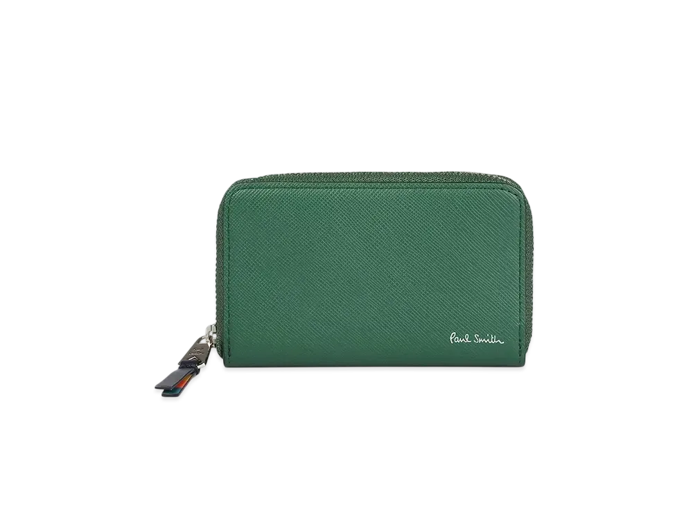 Paul Smith Bright Stripe Puller Card / Coin Case "Green"