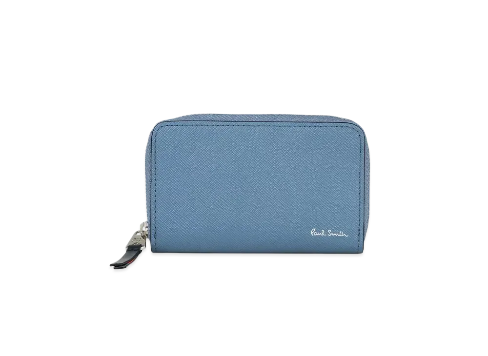 Paul Smith Bright Stripe Puller Card / Coin Case "LightBlue"