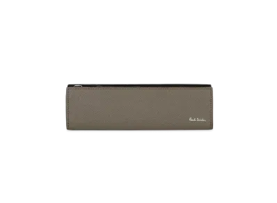 Paul Smith Bright Stripe Puller Pencil Case "LightBrown"