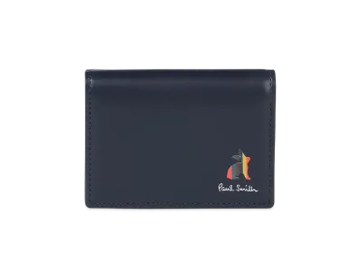 Paul Smith Marketry Bright Stripe Rabbit Trifold Wallet "Navy"