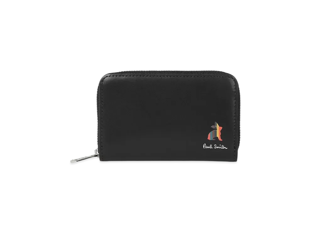 Paul Smith Marketry Bright Stripe Rabbit Card / Coin Case "Black"