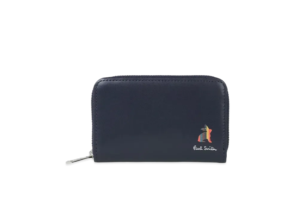 Paul Smith Marketry Bright Stripe Rabbit Card / Coin Case "Navy"
