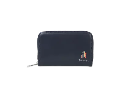 Paul Smith Marketry Bright Stripe Rabbit Card / Coin Case "Navy"