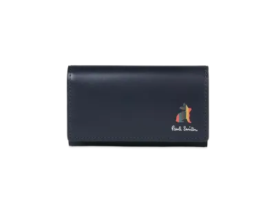 Paul Smith Marketry Bright Stripe Rabbit Key Case "Navy"