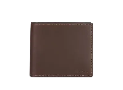 Paul Smith Vegetarian Stripe Trim Bifold Wallet "DarkBrown"