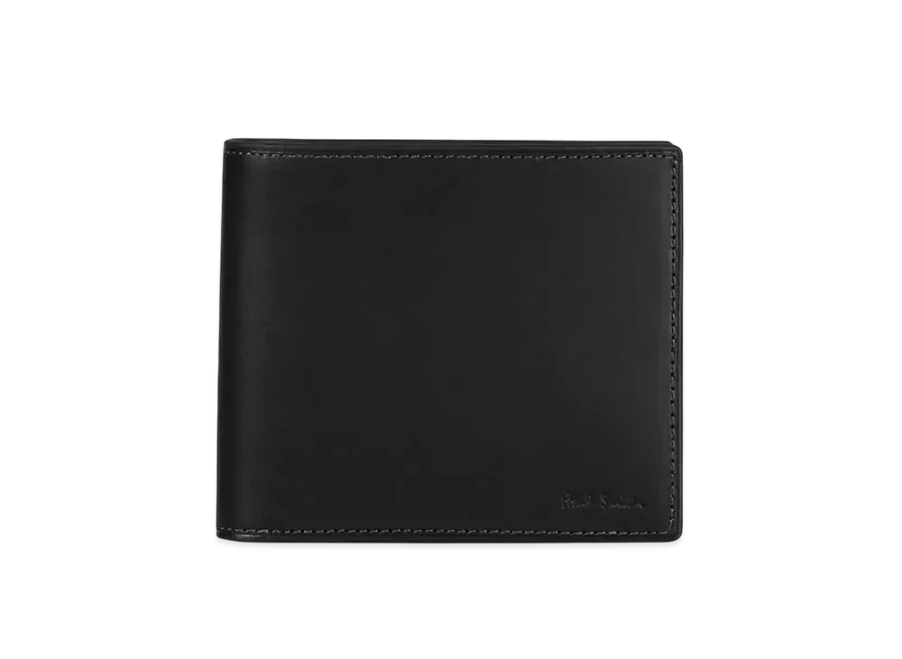Paul Smith Vegetarian Stripe Trim Bifold Wallet "Black"