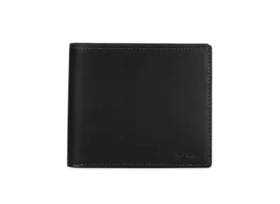 Paul Smith Vegetarian Stripe Trim Bifold Wallet "Black"