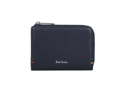 Paul Smith Highlight Stitch Coin / Pass Case "Navy"