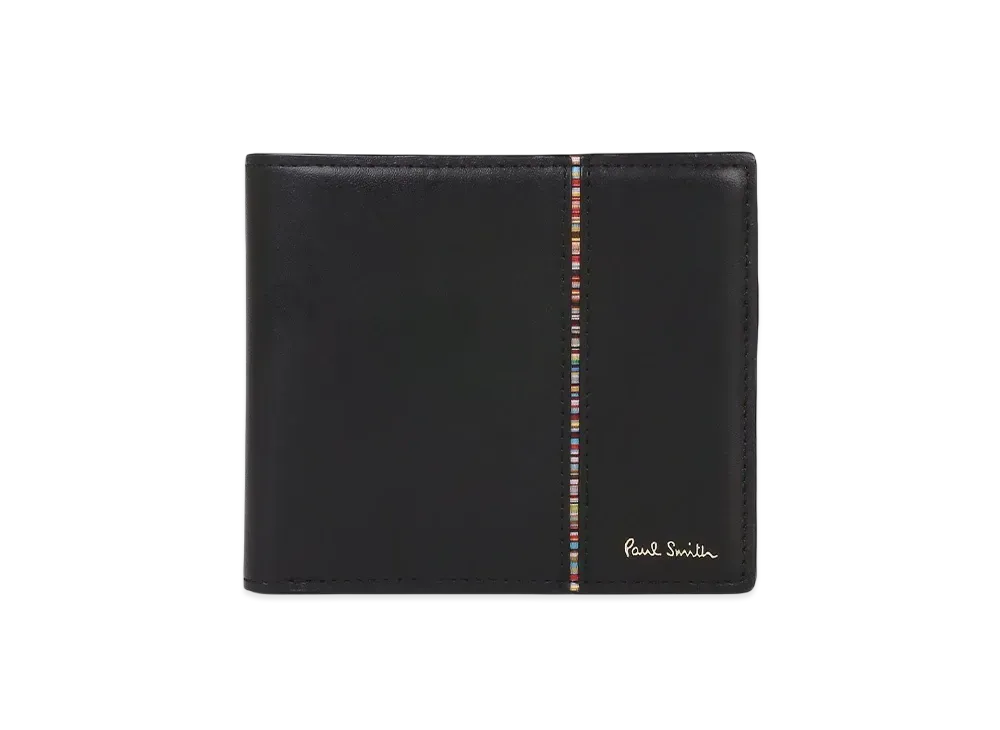 Paul Smith Signature Stripe Inverted Bifold Wallet "Black"