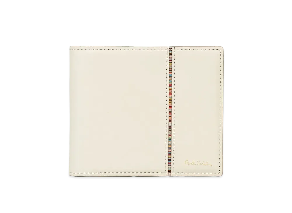 Paul Smith Signature Stripe Inverted Bifold Wallet "Ivory"