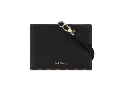 Paul Smith Bright Stripe Trim ID Case "Brown"
