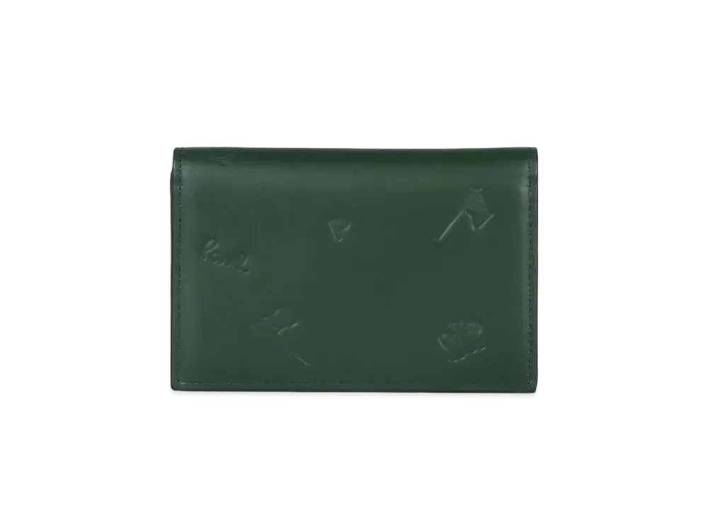 Paul Smith PS Drawing Business Card Holder "Green"