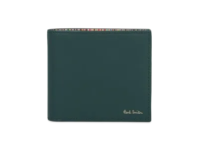 Paul Smith Signature Striped Interior Bifold Wallet "BlueGreen"