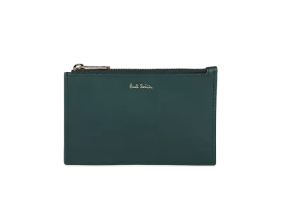 Paul Smith Signature Striped Interior Card And Coin Case "BlueGreen"