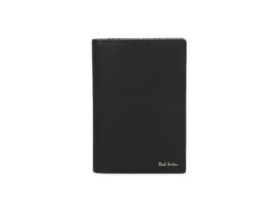 Paul Smith Signature Striped Interior Passport Case "Black"