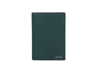 Paul Smith Signature Striped Interior Passport Case "BlueGreen"