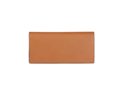 Paul Smith Vegetarian Stripe Trim Long Wallet "Camel"