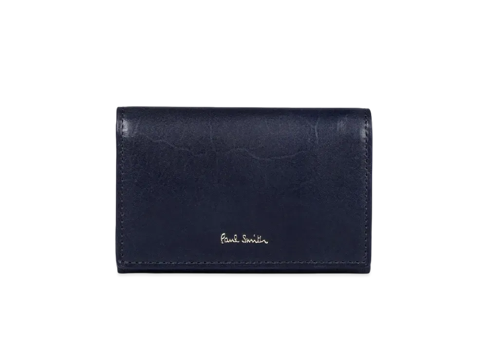 Paul Smith Vegetarian Business Card Holder "Navy"