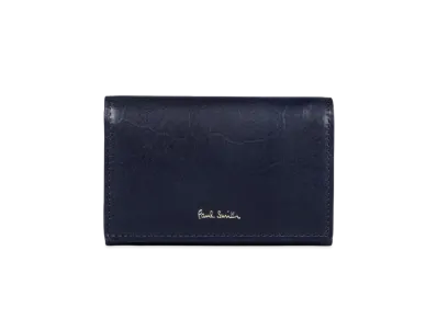 Paul Smith Vegetarian Business Card Holder "Navy"