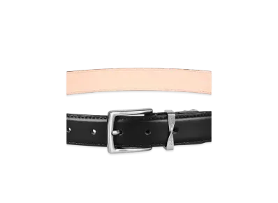 Paul Smith Twisted Loop Logo Leather Belt "Black"