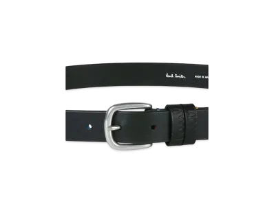 Paul Smith Color Stitch Embossed Logo Belt "Black"