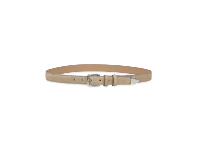 Paul Smith Hair Textured Leather Punterbelt "Beige"