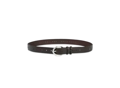 Paul Smith Multicolor Stitched Leather Belt "DarkBrown"
