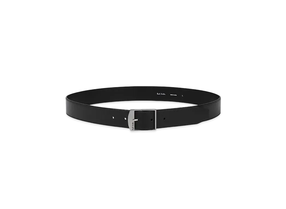 Paul Smith Logo Buckle Leather Belt "Black"