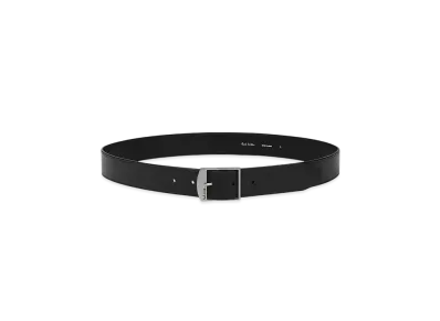 Paul Smith Logo Buckle Leather Belt "Black"