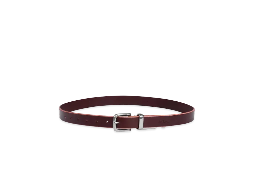 Paul Smith Colored Bridle Leather Belt "Red"