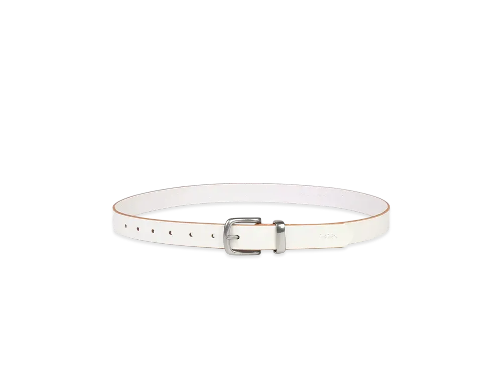 Paul Smith Colored Bridle Leather Belt "White"