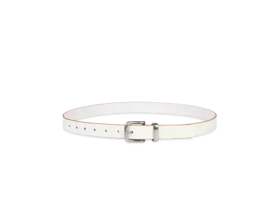 Paul Smith Colored Bridle Leather Belt "White"