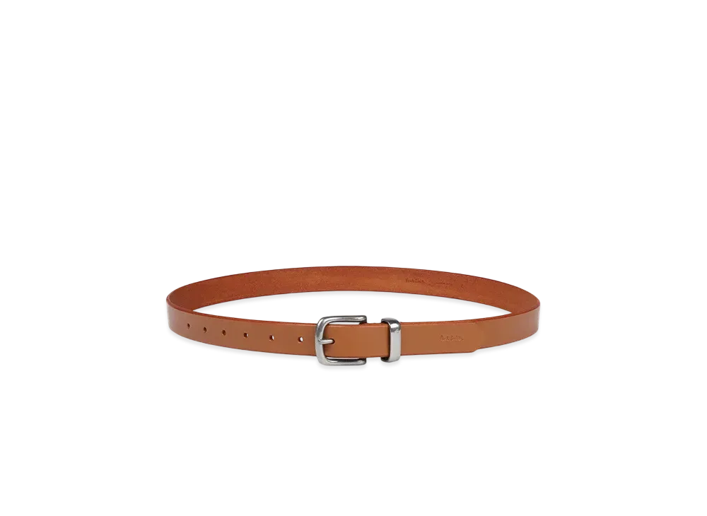 Paul Smith Colored Bridle Leather Belt "Camel"