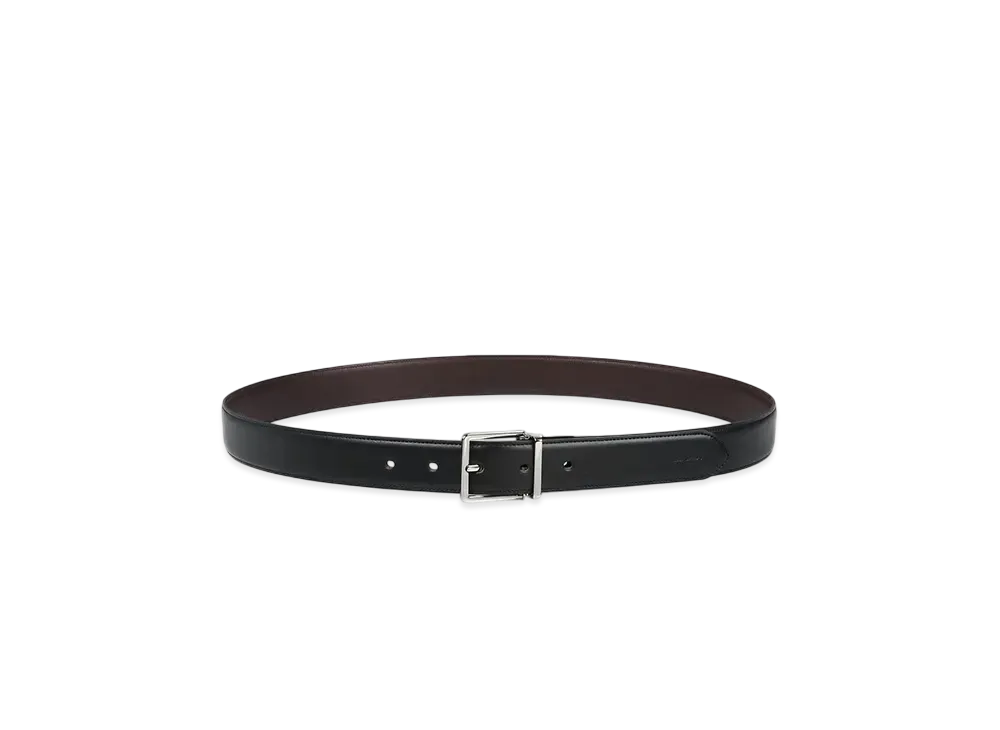 Paul Smith Smooth Leather Reversible Belt "Black"