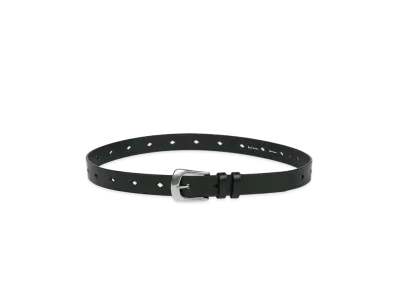 Paul Smith Diamond Hole Leather Belt "Black"