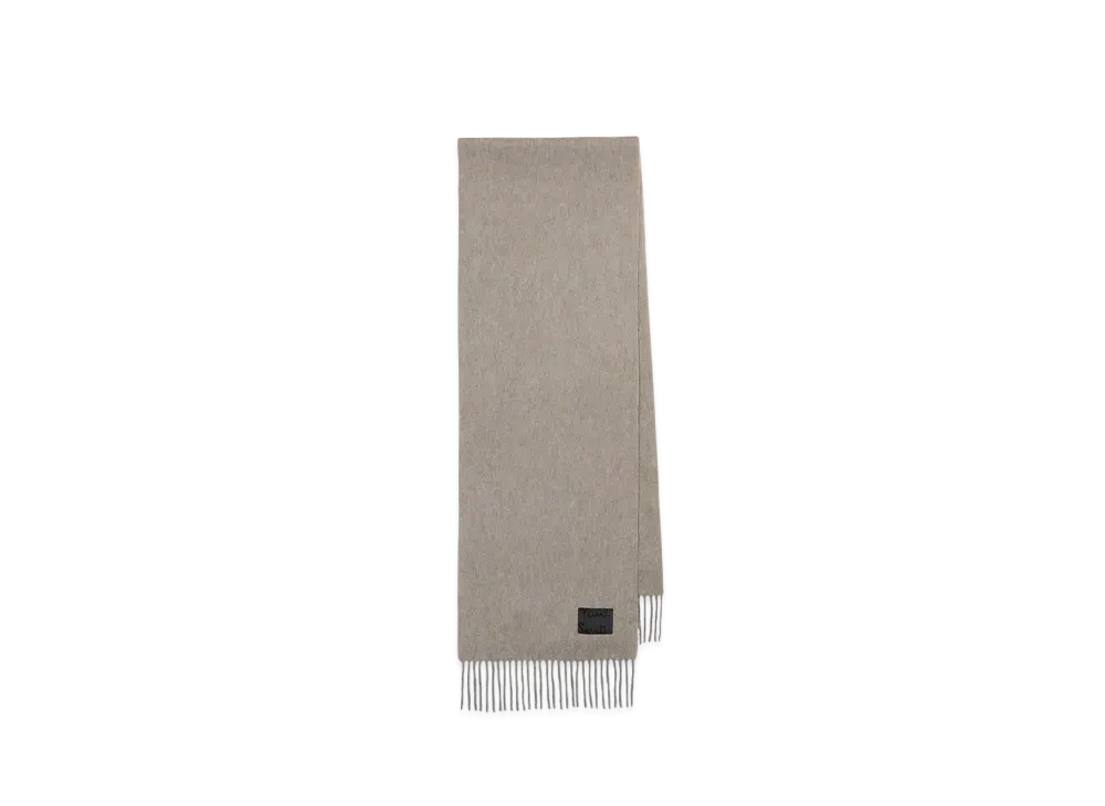 Paul Smith Cropped Logo Cashmere Blend Scarf "Beige"