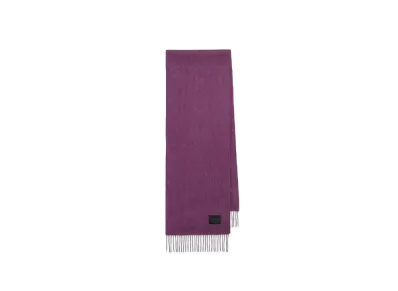 Paul Smith Cropped Logo Cashmere Blend Scarf "Purple"